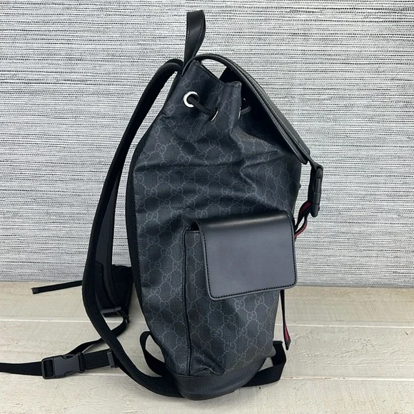 Gucci Double Pocket Backpack GG Coated Canvas Large ✅ COA Included - Picture 3 of 16